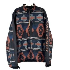 NEW Cody James Southwestern Softshell Jacket Men's XXL Aztec Landman Full Zip